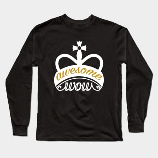 hamilton crown Long Sleeve T-Shirt